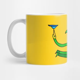 Twin Jugglers in Colors for Kids on Yellow Mug